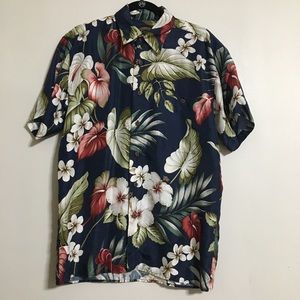 3/$35 Hawaiian Silk Company Silk Hawaiian Shirt